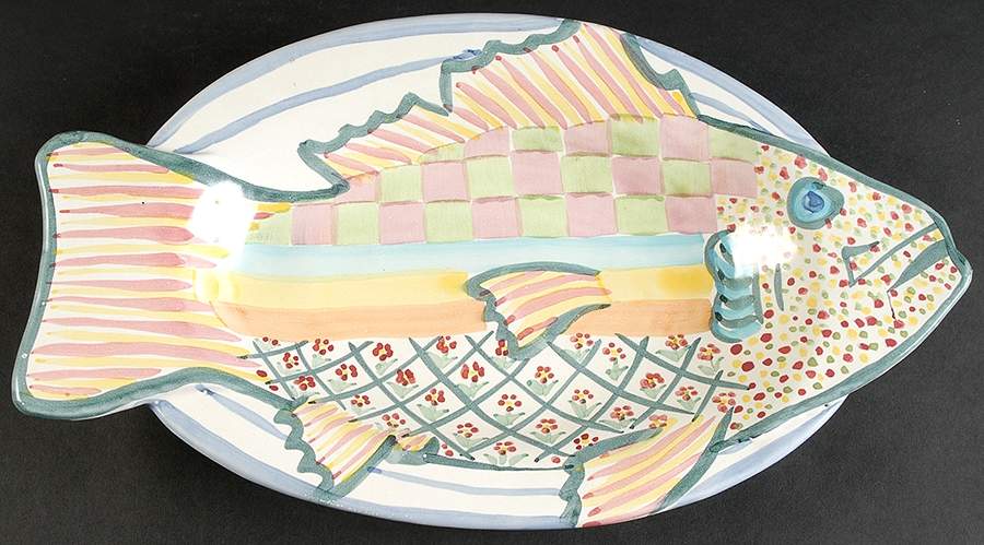 Fish Story Dinner Platter by MacKenzie-Childs-1