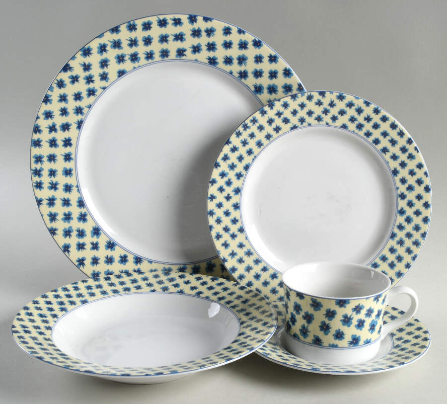 Fleurette Ivory 5 Piece Place Setting by Mikasa-1