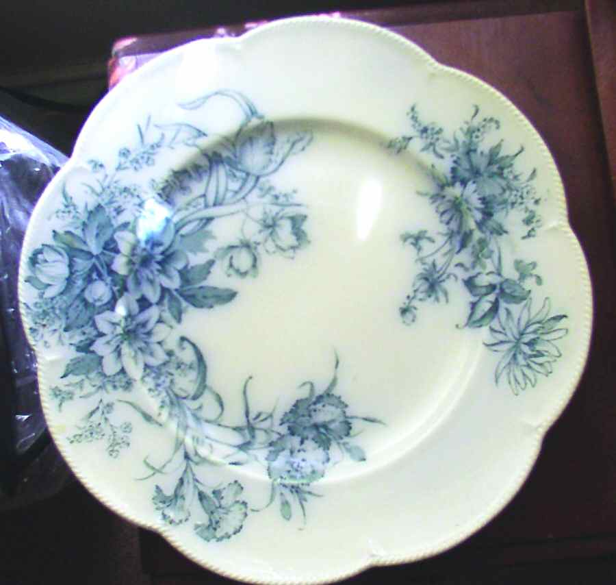 Floral Beauty Blue Dinner Plate by J & G Meakin-1
