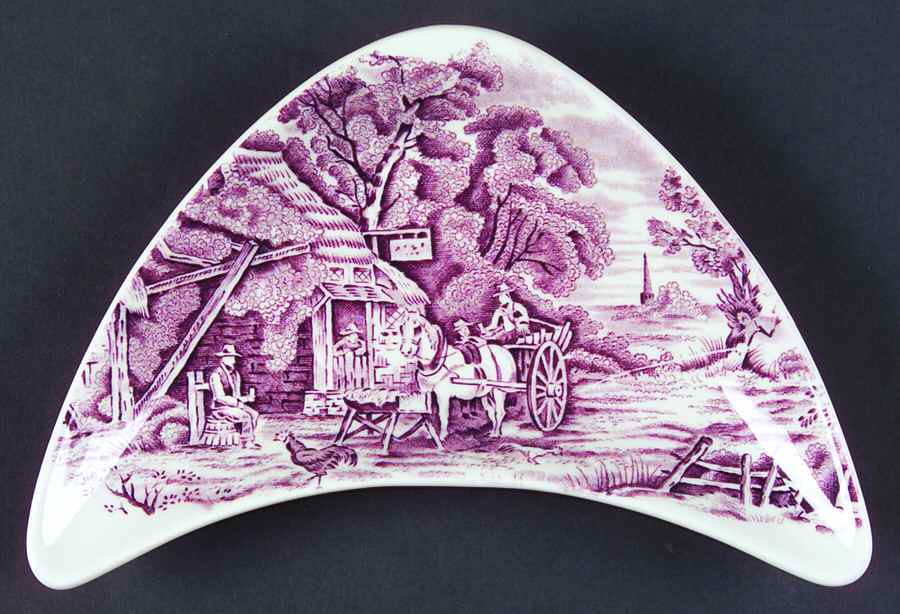Rural England Mulberry Bone Dish by W R Midwinter Ltd-1