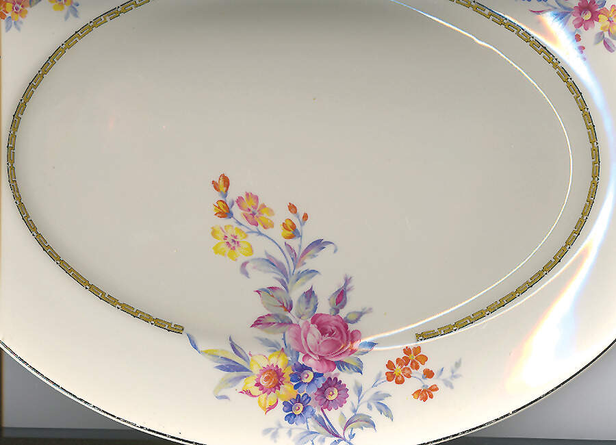 4826 15" Oval Serving Platter by Myott Staffordshire-1