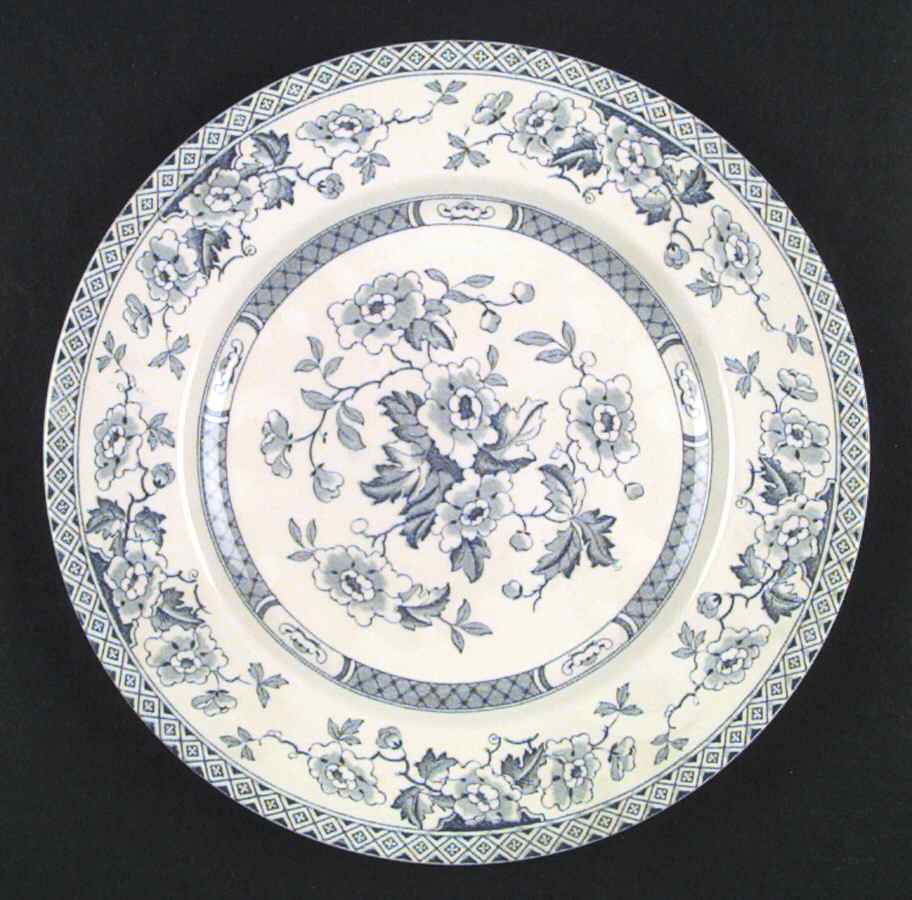 Windsor Blue Green Dinner Plate by W R Midwinter Ltd-1