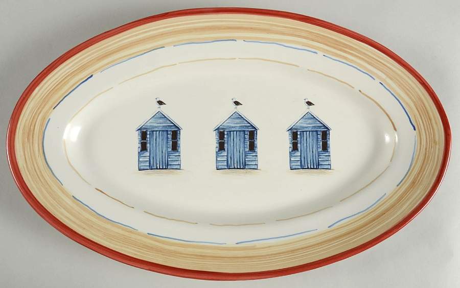 Bar Harbor 17" Oval Serving Platter by Mikasa-1