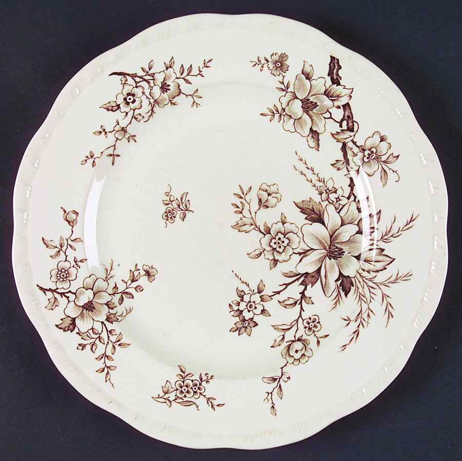 Orient Brown Dinner Plate by Alfred Meakin-1