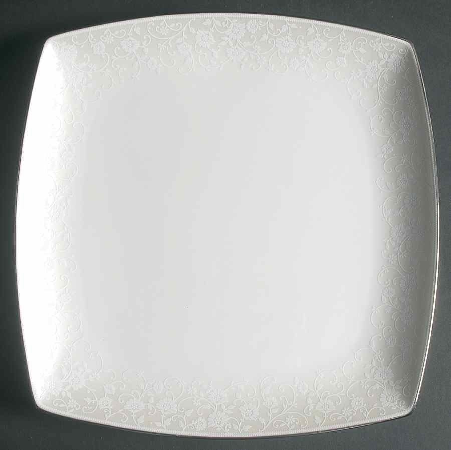 Venetian Lace 12" Square Serving Platter by Mikasa-1