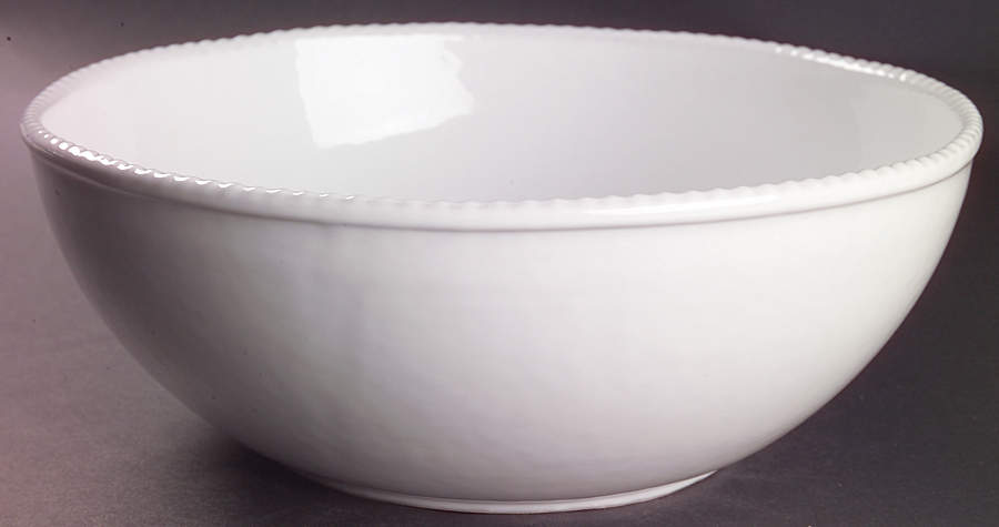 Tyler Florence Chef's White 12" Large Salad Serving Bowl by Mikasa-1