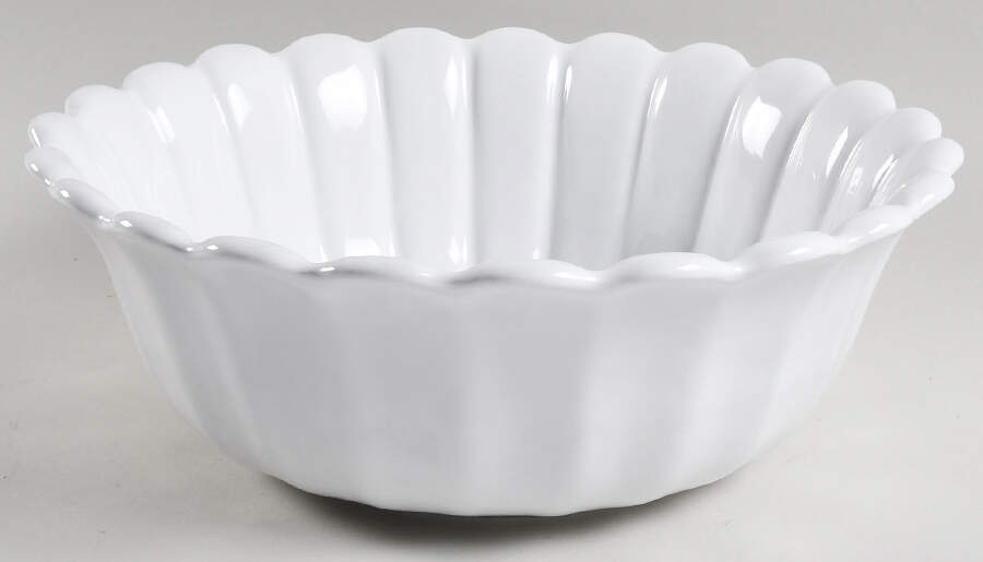 Tyler Florence Chef's White 12" Large Salad Serving Bowl by Mikasa-1