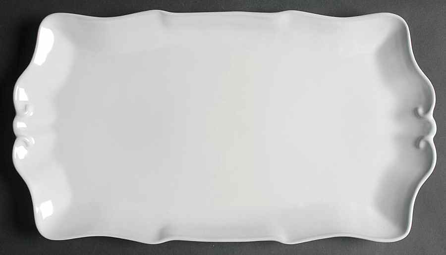 Tyler Florence Chef's White 15" Rectangular Serving Platter by Mikasa-1
