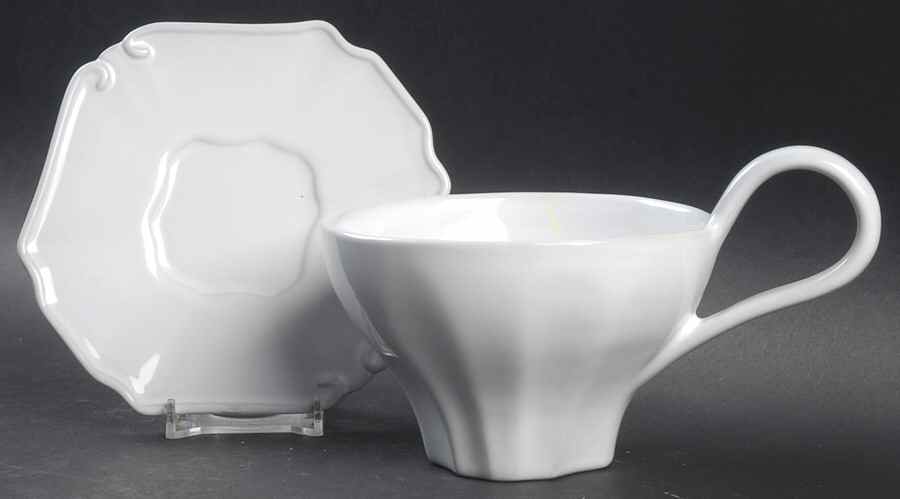 Tyler Florence Chef's White Oversized Cup & Saucer Set by Mikasa-1