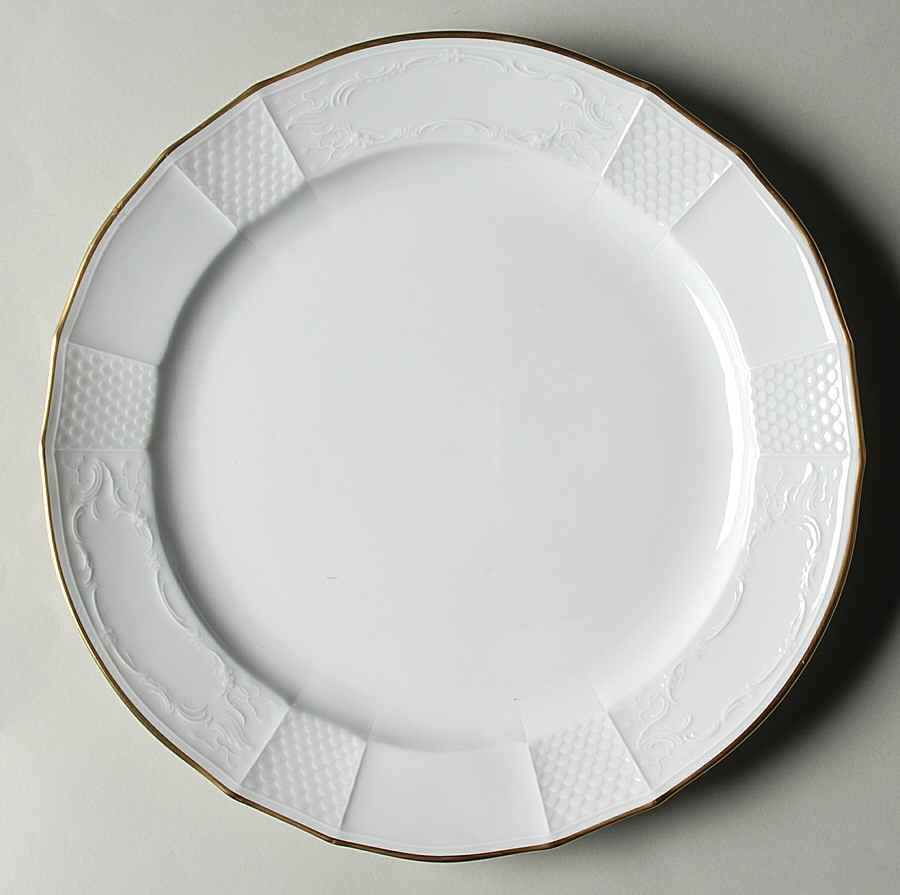 Golden Solitude Dinner Plate by Mottahedeh-1