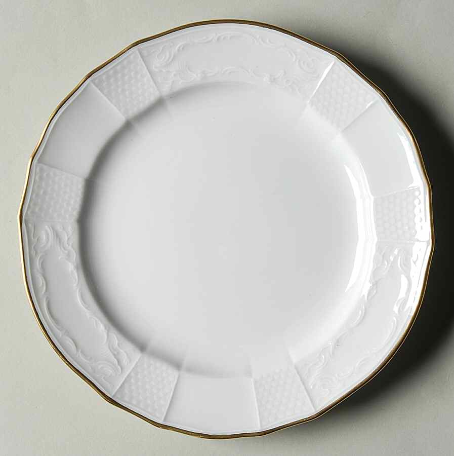 Golden Solitude Bread & Butter Plate by Mottahedeh-1