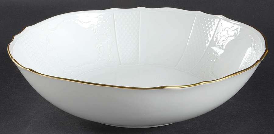 Golden Solitude 9" Round Vegetable Bowl by Mottahedeh-1