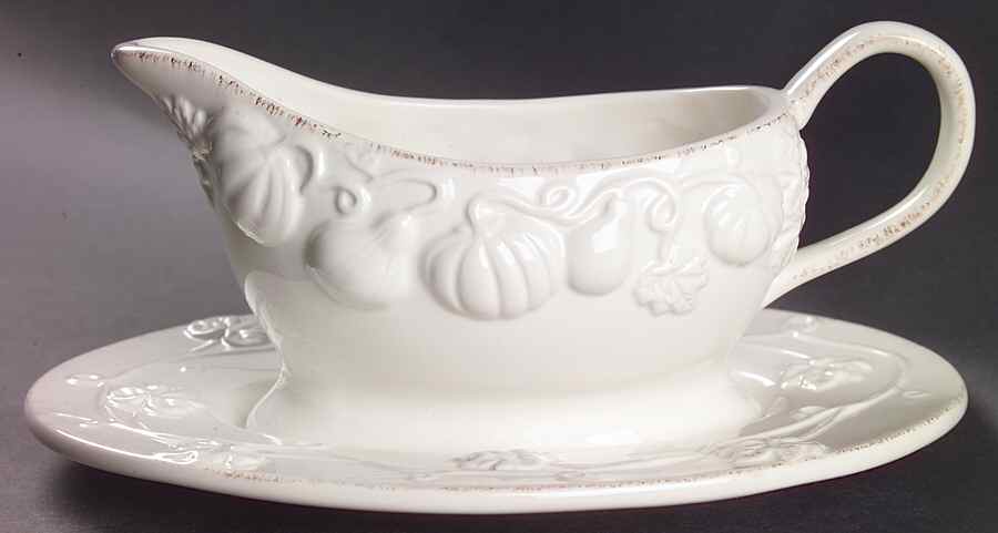 Countryside Harvest Gravy Boat & Underplate by Mikasa-1