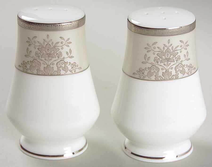 Floral Elegance Platinum Salt & Pepper Set by Mikasa-1