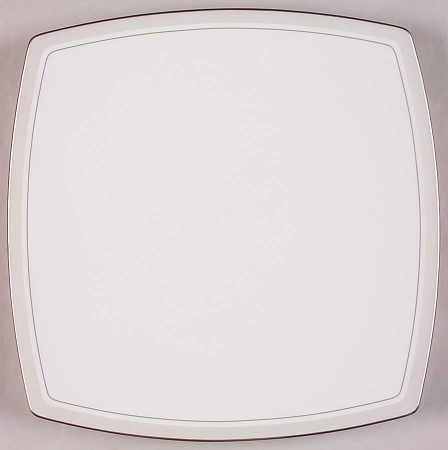 Platinum Matrix Square Dinner Plate by Mikasa-1