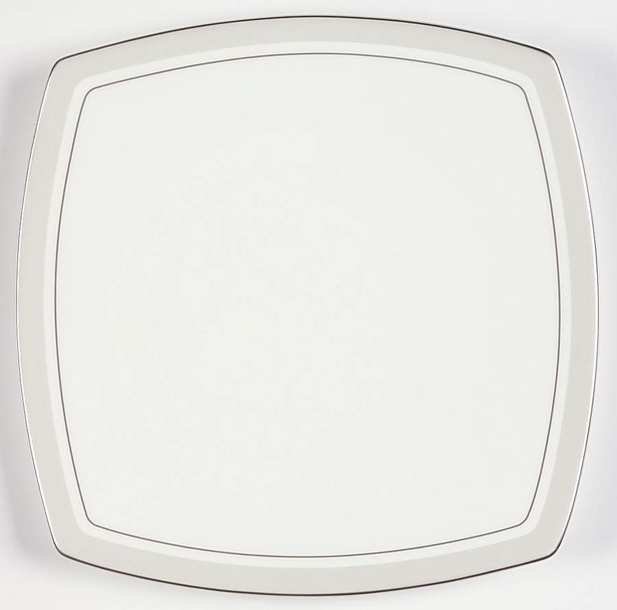 Platinum Matrix Square Bread & Butter Plate by Mikasa-1