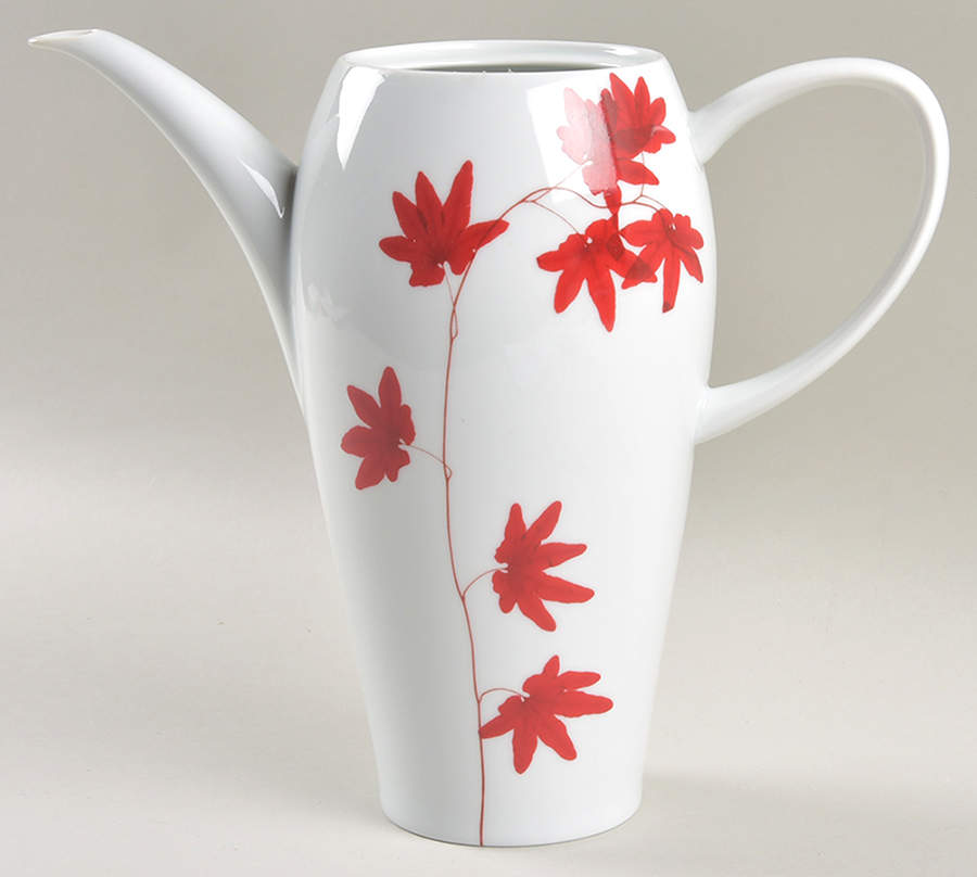 Pure Red Coffee Pot No Lid by Mikasa-1