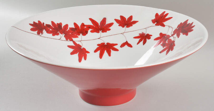 Pure Red 13" Large Salad Serving Bowl by Mikasa-1