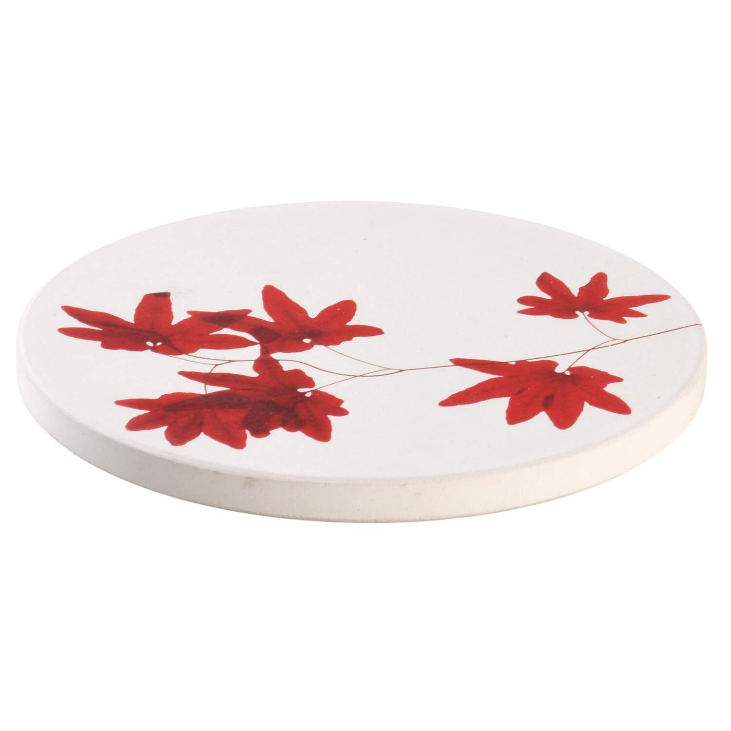 Pure Red Corkback Coaster by Mikasa-1