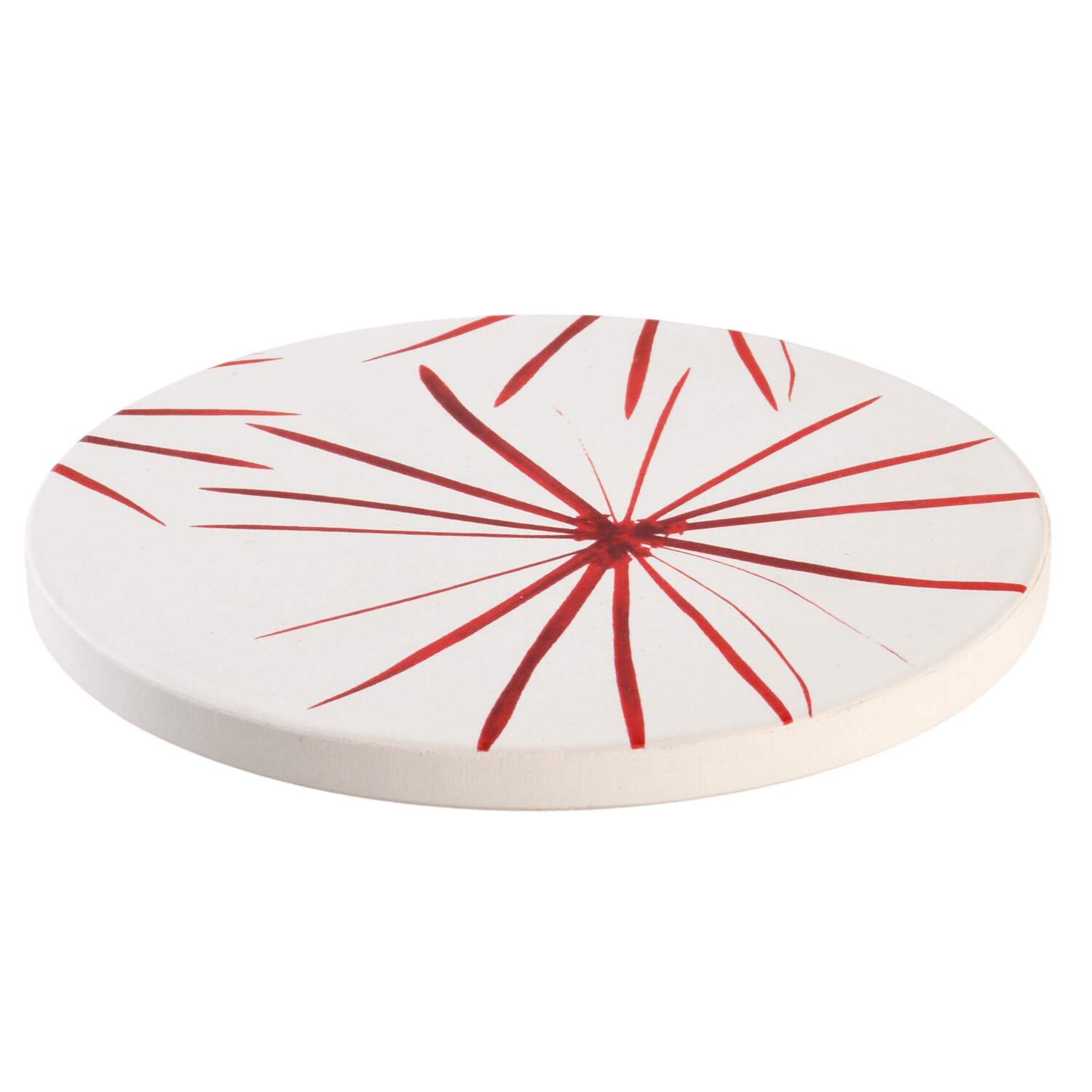 Pure Red Corkback Coaster by Mikasa-1