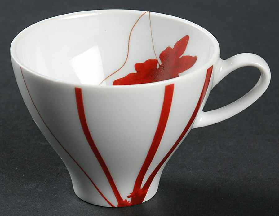 Pure Red Flat Demitasse Cup by Mikasa-1