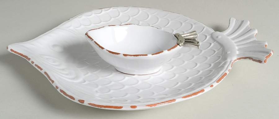 Sanibel (2 Piece) Chip & Dip Set by Mud Pie-1