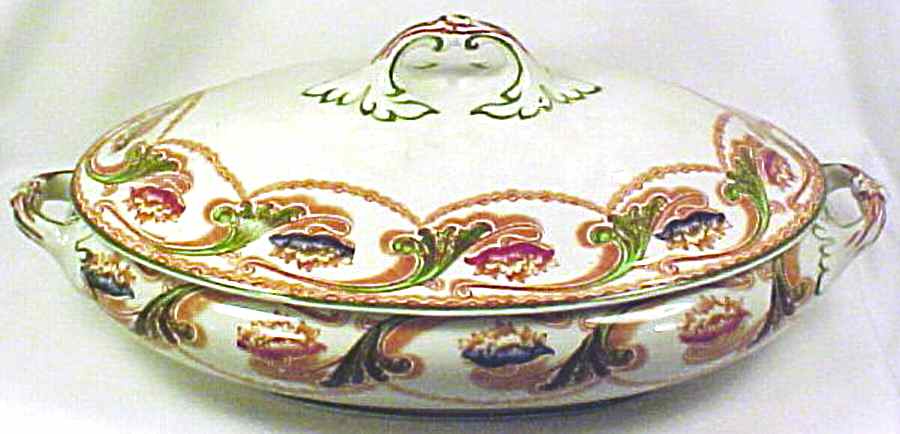 Angelica Oval Covered Vegetable by Myott Staffordshire-1