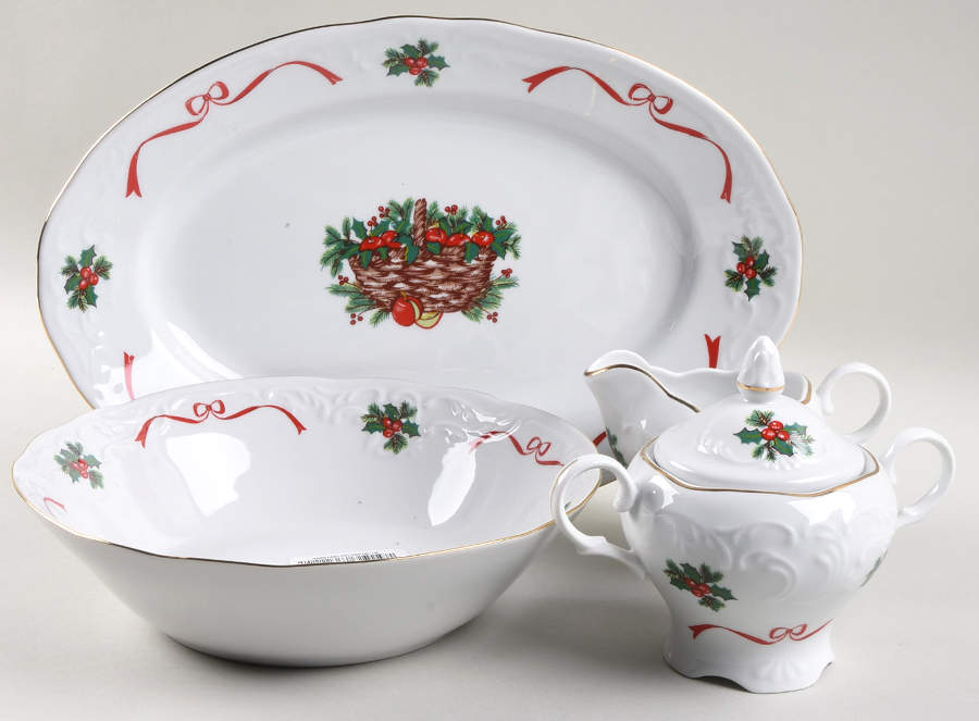Basket of Cheer 5 Piece Hostess Set by Menuet (Poland)-1