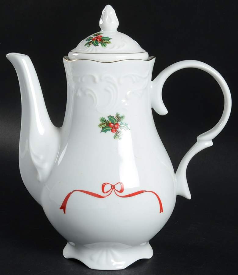 Basket of Cheer Coffee Pot & Lid by Menuet (Poland)-1