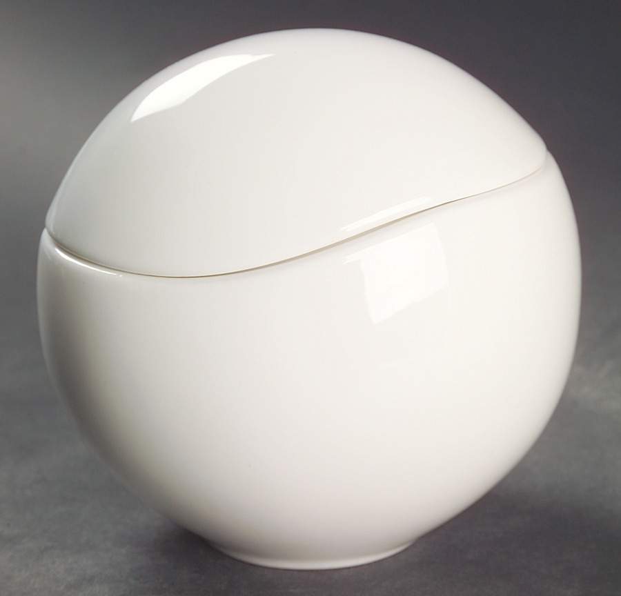 Global Cuisine White Sugar Bowl & Lid by Mikasa-1