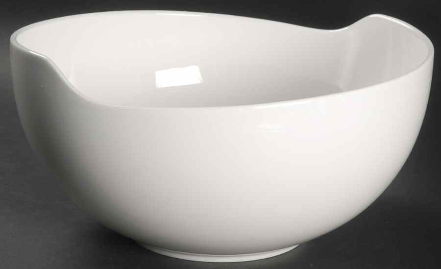 Global Cuisine White 9" Salad Serving Bowl by Mikasa-1