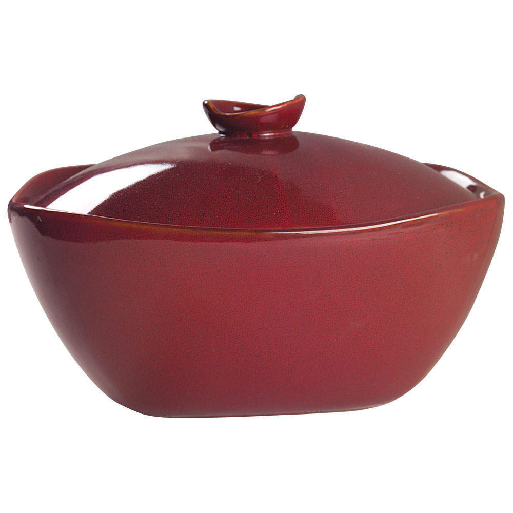 Global Cuisine Red 4 Qt Oval Covered Casserole by Mikasa-1