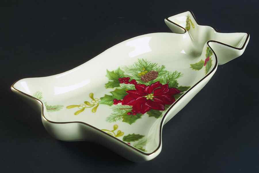Holiday Bloom Open Candy Dish by Mikasa-1
