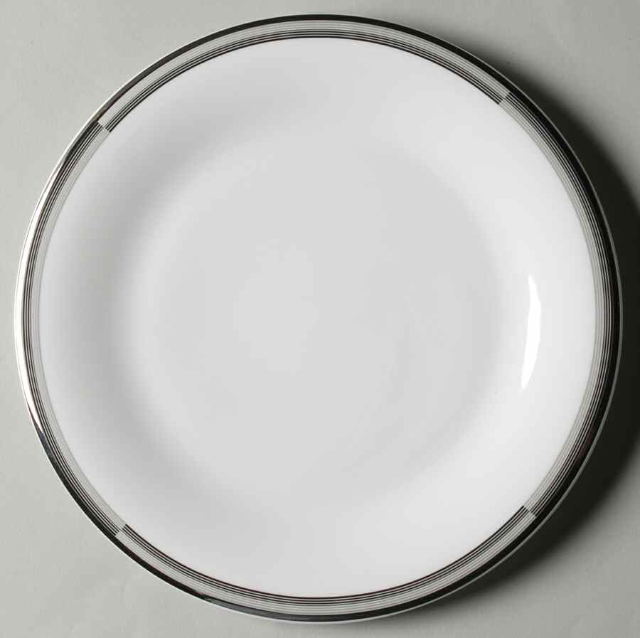 Connections Black and Platinum Salad Plate by Mikasa-1
