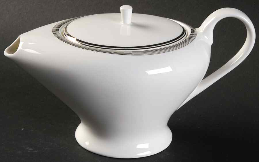 Connections Black and Platinum Creamer & Lid by Mikasa-1
