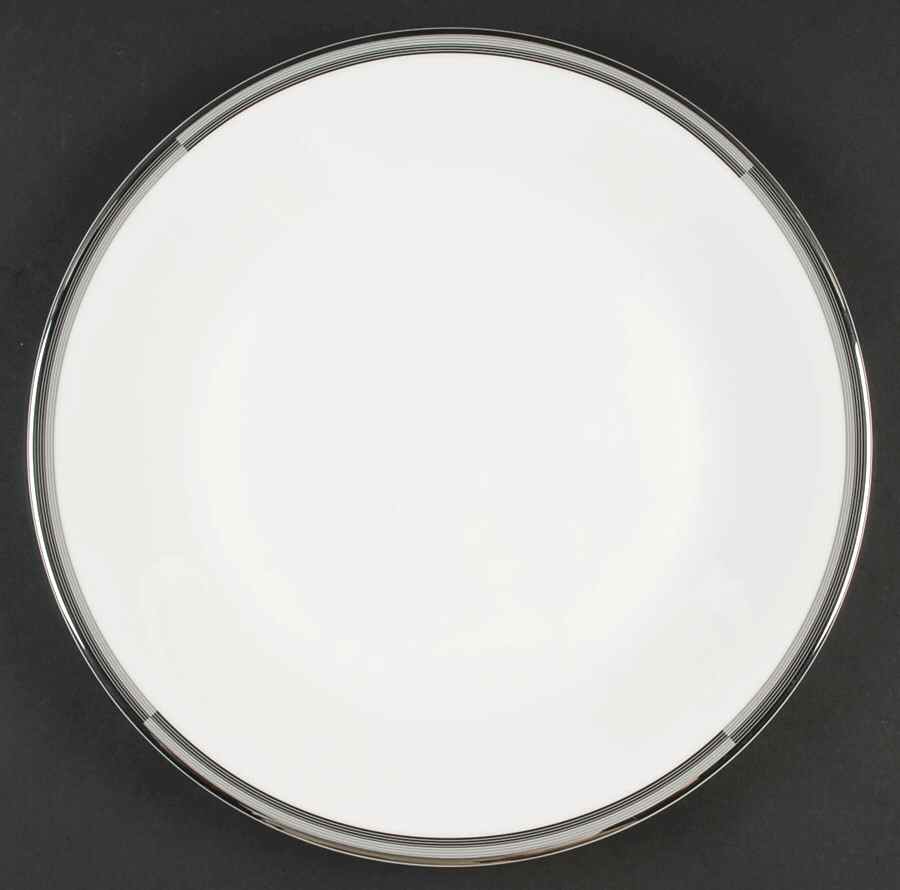 Connections Black and Platinum 12" Chop Plate (Round Platter) by Mikasa-1
