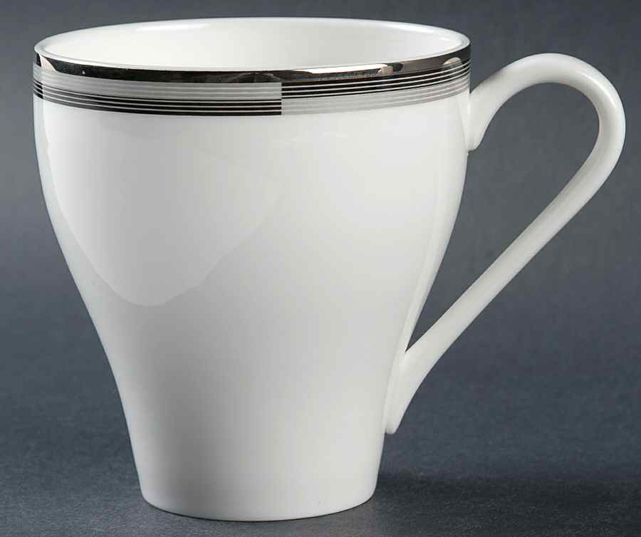 Connections Black and Platinum Mug by Mikasa-1