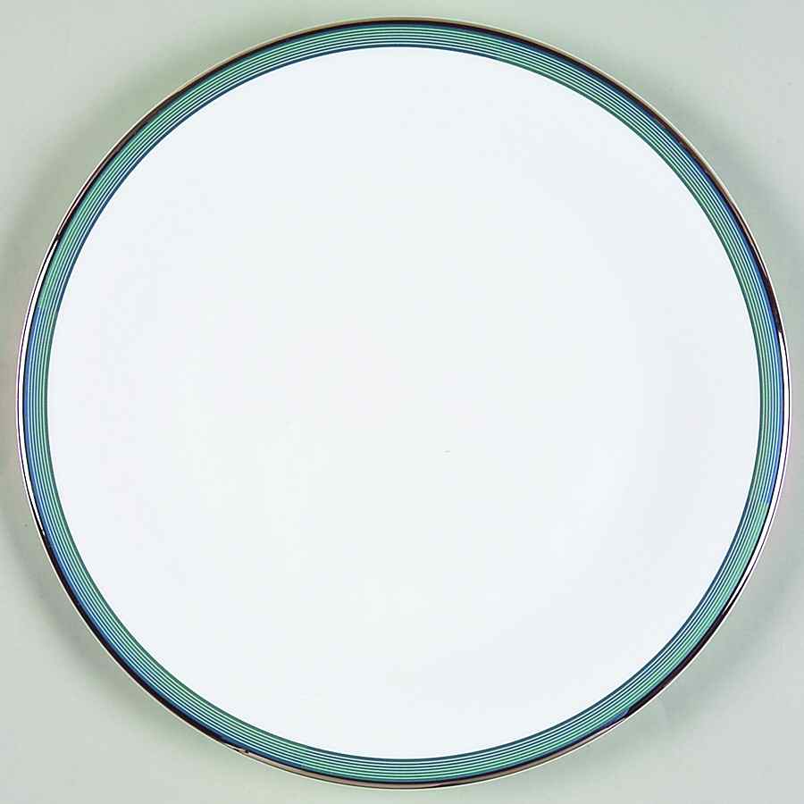 Connections Teal Blue Salad Plate by Mikasa-1