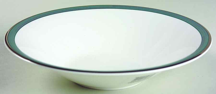 Connections Teal Blue Coupe Soup Bowl by Mikasa-1