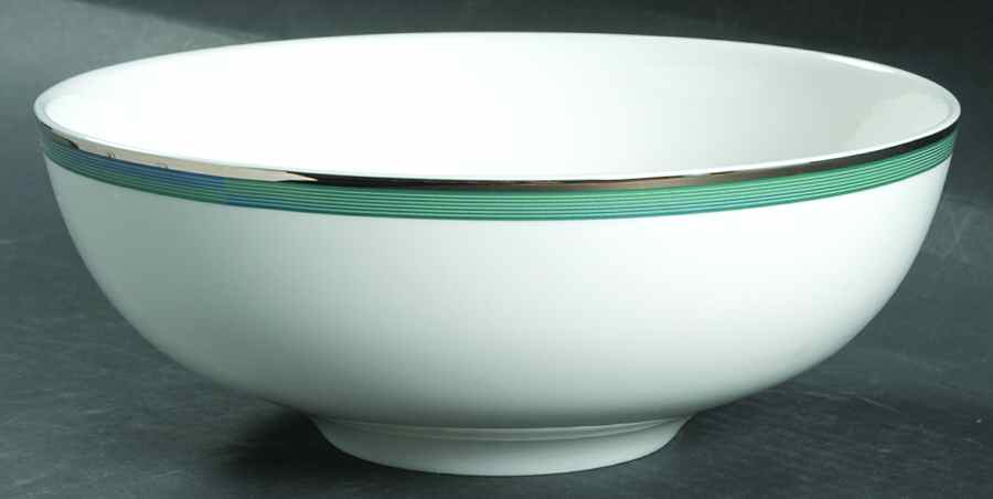 Connections Teal Blue 10" Round Vegetable Bowl by Mikasa-1