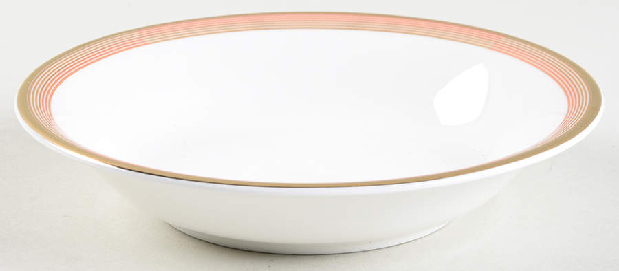 Connections Peach and Gold Fruit/Dessert (Sauce) Bowl by Mikasa-1