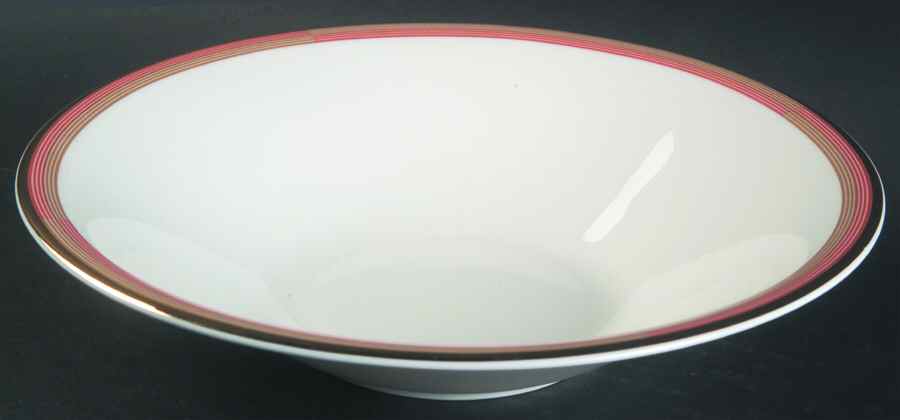 Connections Peach and Gold Coupe Soup Bowl by Mikasa-1