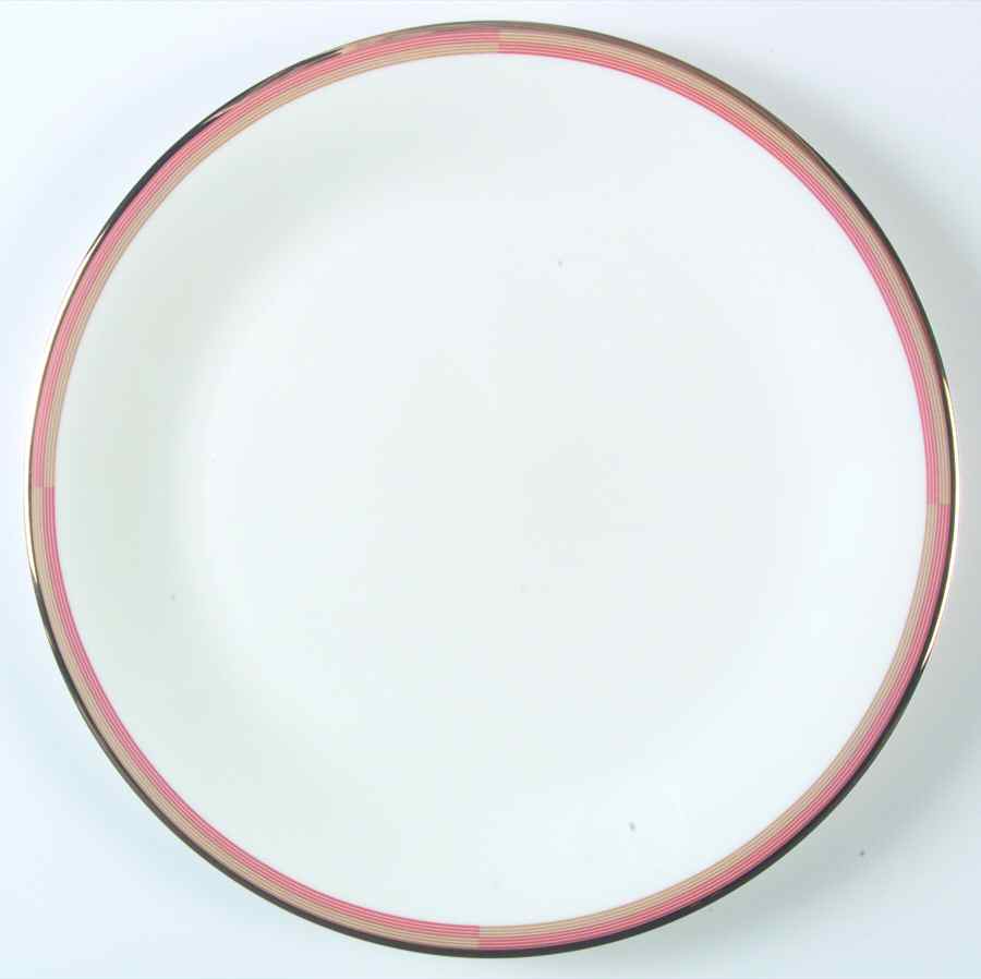 Connections Peach and Gold Dinner Plate by Mikasa-1