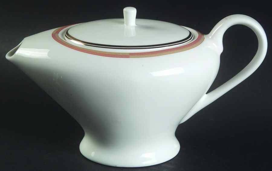 Connections Peach and Gold Creamer & Lid by Mikasa-1