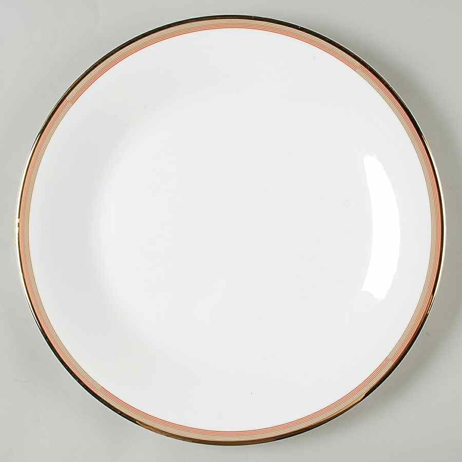 Connections Peach and Gold 12" Chop Plate (Round Platter) by Mikasa-1