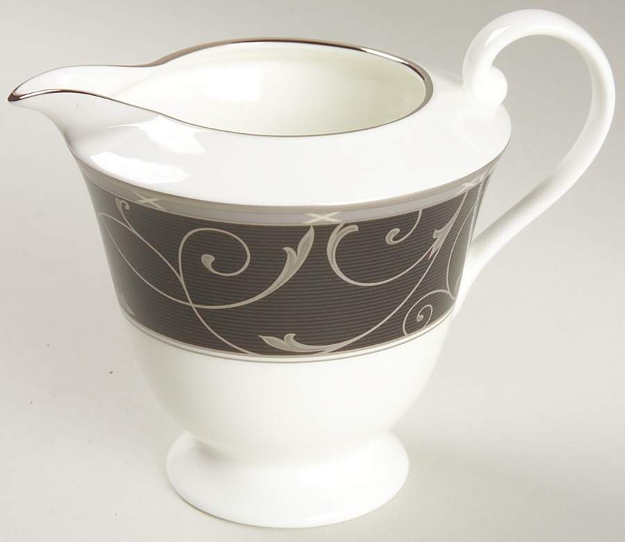 Elegant Scroll Black Creamer by Mikasa-1