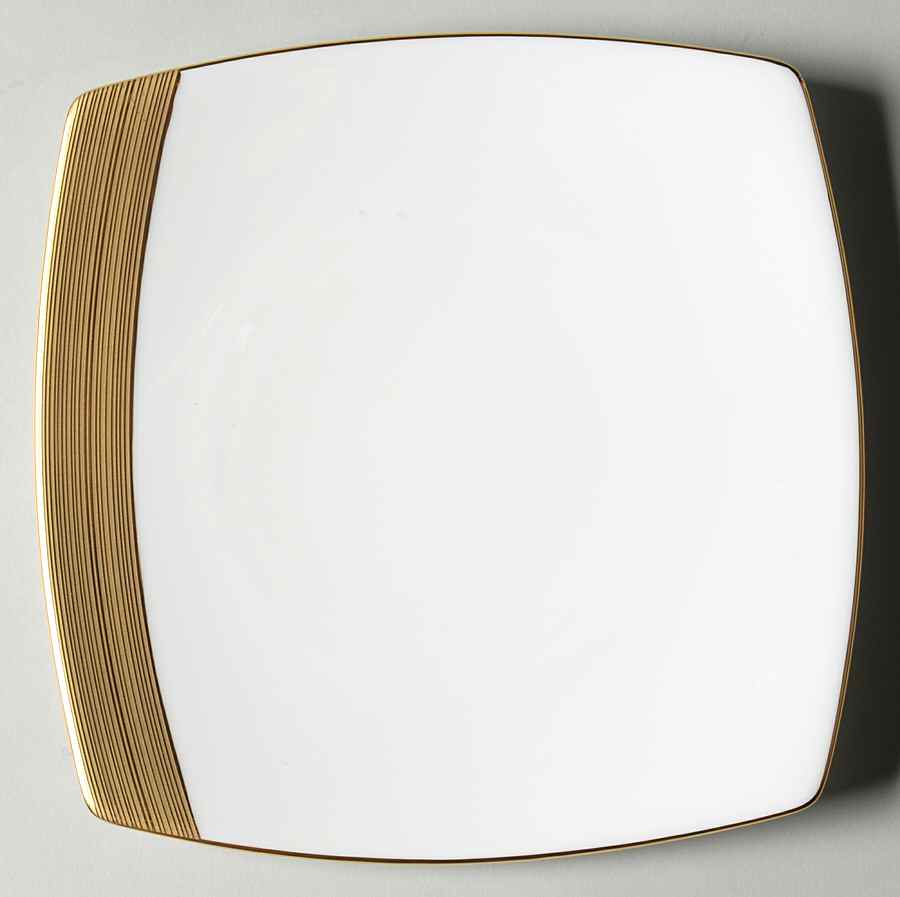 Ridge Square Gold Square Salad Plate by Mikasa-1