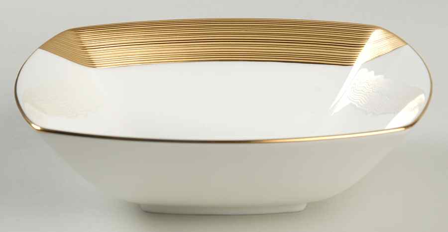 Ridge Square Gold Square Soup Bowl by Mikasa-1