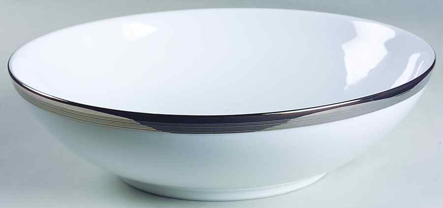 Ridge Platinum 10" Round Vegetable Bowl by Mikasa-1
