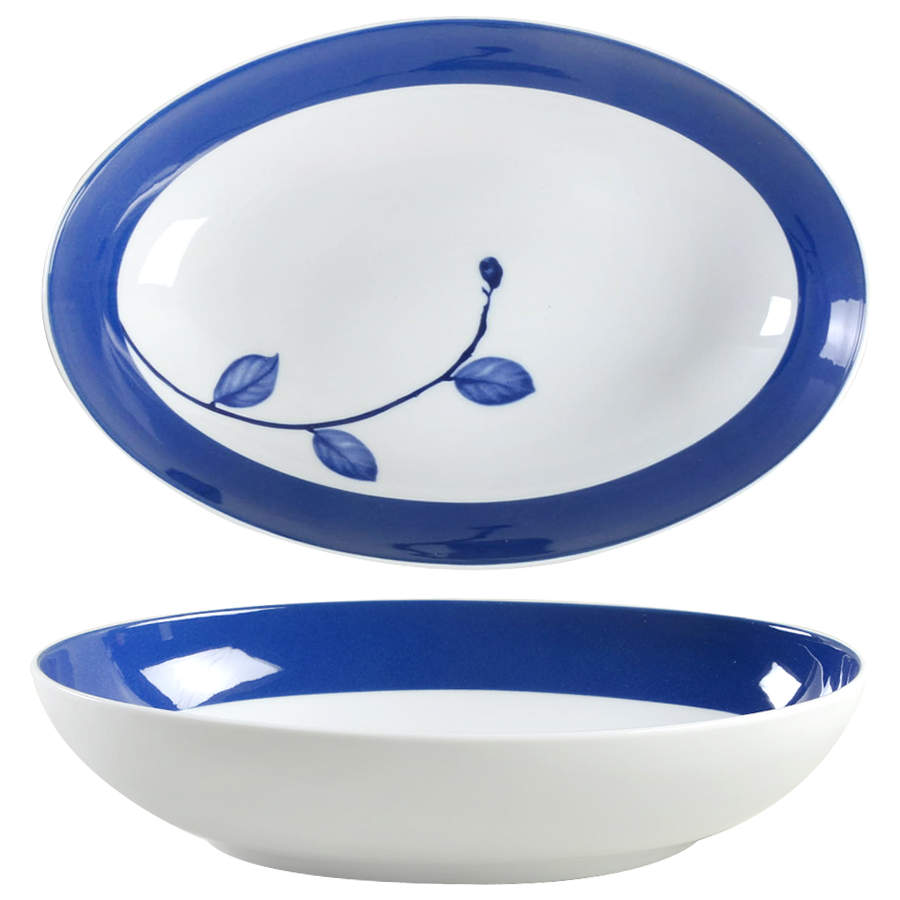 True Blue 10" Oval Vegetable Bowl by Mikasa-1